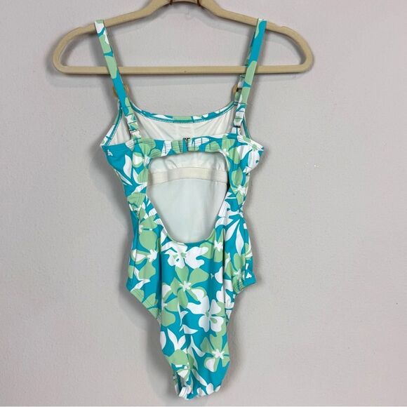 Jantzen Floral One Piece Bathing Suit Swimwear 8 - Picture 4 of 6
